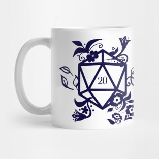 Polyhedral D20 Dice for Plant Lovers Dungeons Crawler and Dragons Slayer Tabletop RPG Addict Mug